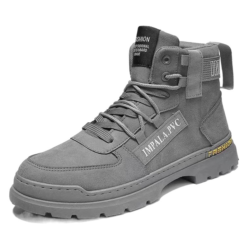Boots Men's Shoes Autum High-Top British Style Retro Work Boots Men's Outdoor Waterproof Mountaineering Desert Combat Boots