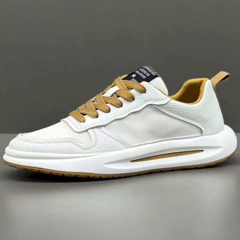 2025 New Men's Shoes Summer Breathable Mesh Shoes Thin Single Mesh White Shoes Trendy Shoes Thick Sole Increased Casual Shoes for Men