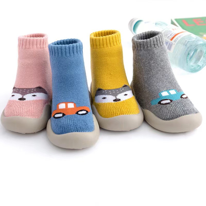 Picture of Baby Toddler Shoes Soft Sole Non-slip Spring Autumn and Winter Baby Socks Shoes Indoor Walking Early Education Breathable Shoes for Infants