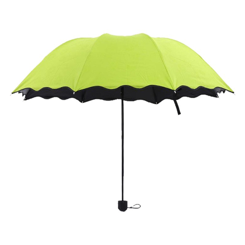 Picture of Ruffled Flowering Umbrella Sunscreen Sunshade UV-proof Black Glue Sunny Umbrella Sun Umbrella Printable LOGO