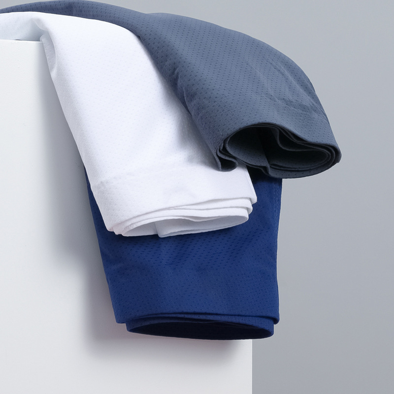 Double-layer inner mid-waist men's underwear ice silk seamless boxer summer breathable boxer pants ultra-thin shorts head