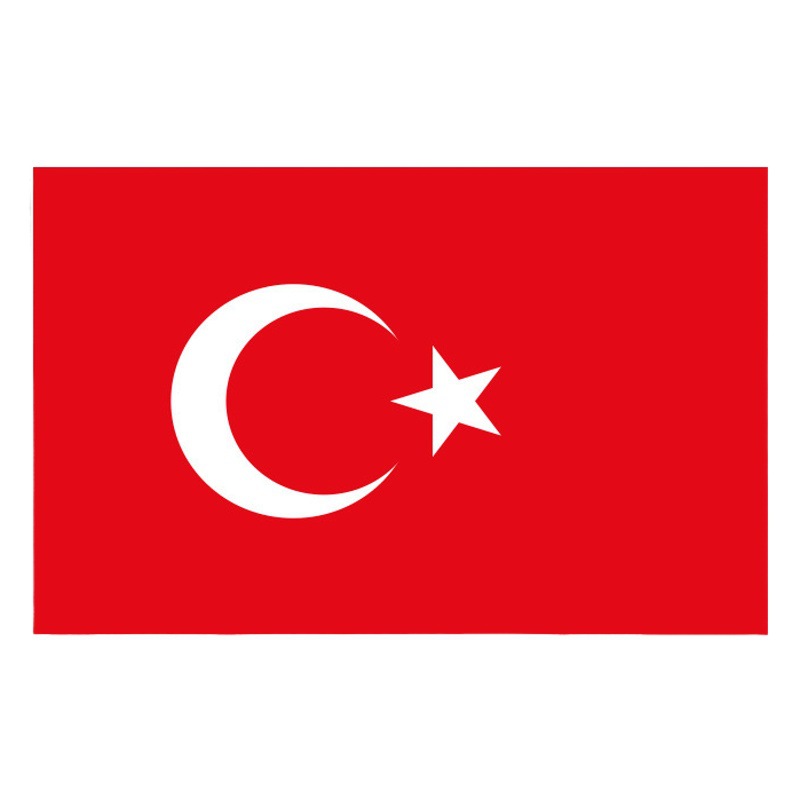 30*45cm Turkish car flag manufacturers car-mounted polyester flag Turkey Car Flag spot wholesale