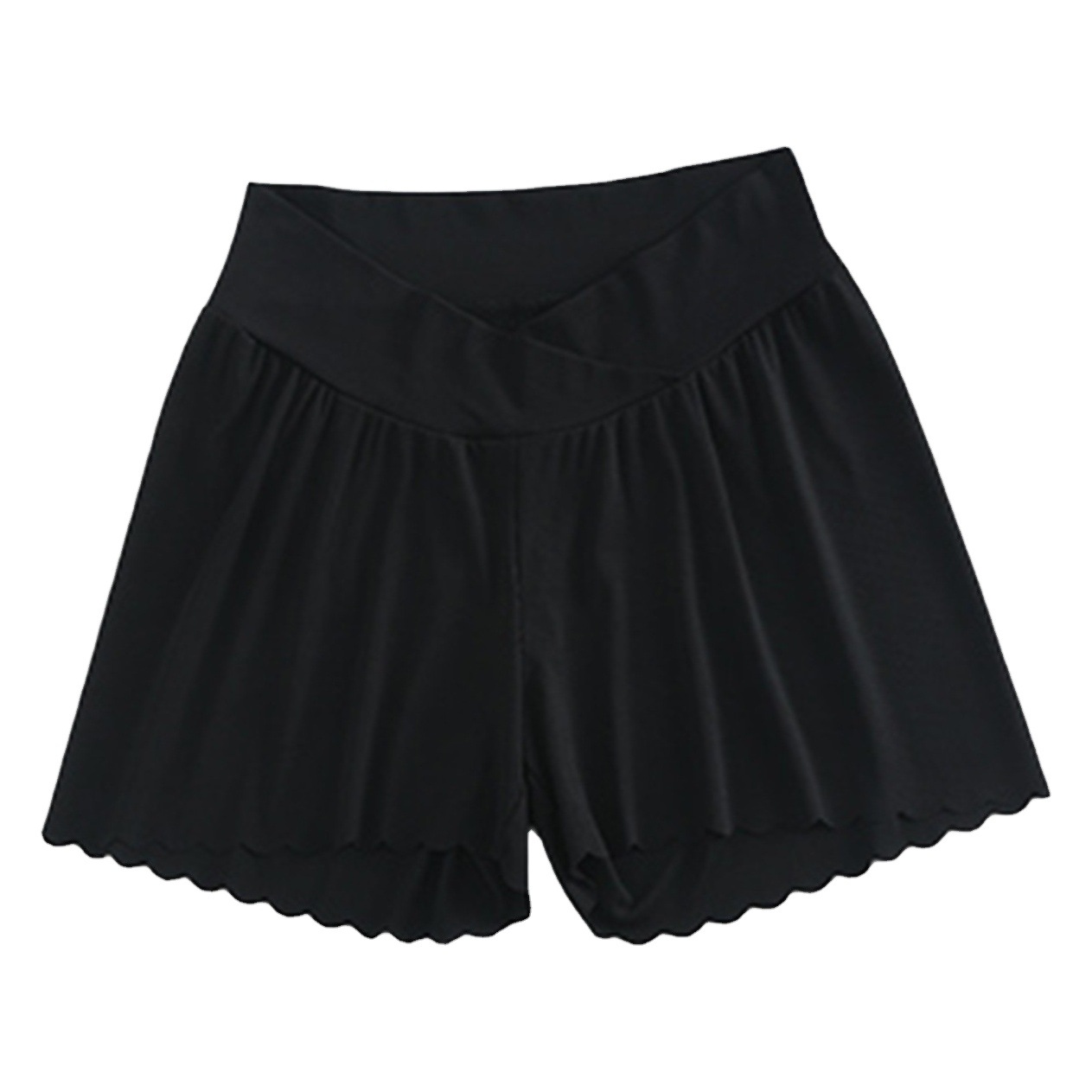 Maternity Wear Maternity Pants Leggings Short Shorts Safety Shorts Anti-Exposure Ice Silk Ribbed Summer Maternity Pants for Women