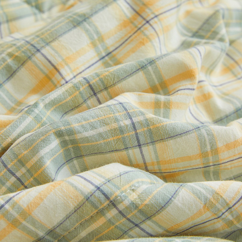 Picture of Class A Maternal and Infant Grade Xinjiang Cotton Summer Quilt Non-printed Wind-washed Cotton Summer Cool Quilt Plaid Air-conditioning Quilt Summer Thin Quilt
