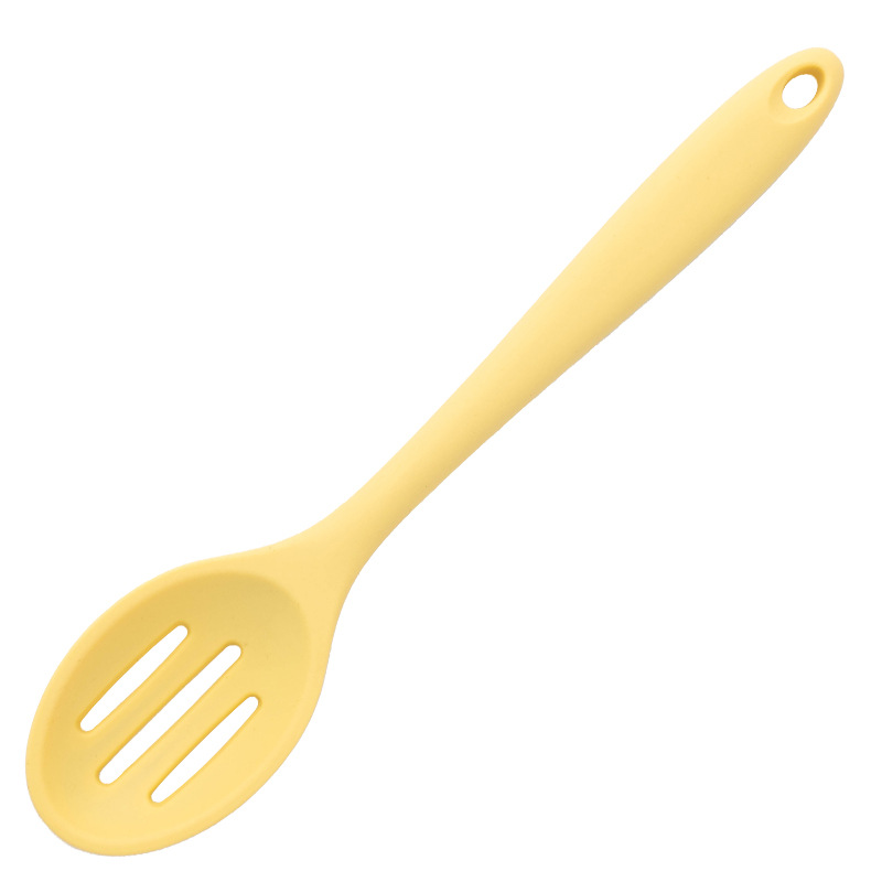 Picture of Cross-border integrated silicone spoon high temperature resistant cooking silicone dense kitchen tableware small soup spoon salad spoon
