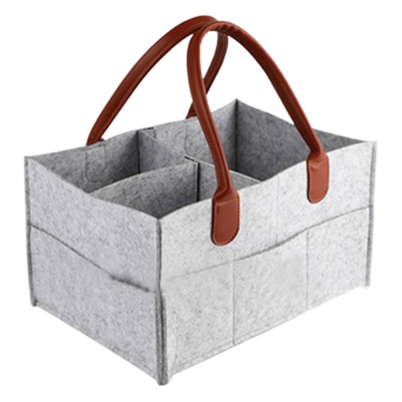 Felt Diaper Storage Bag Easy to Carry Felt Maternal and Baby Bag Storage Bag Going Out Maternal and Baby Products Handbag