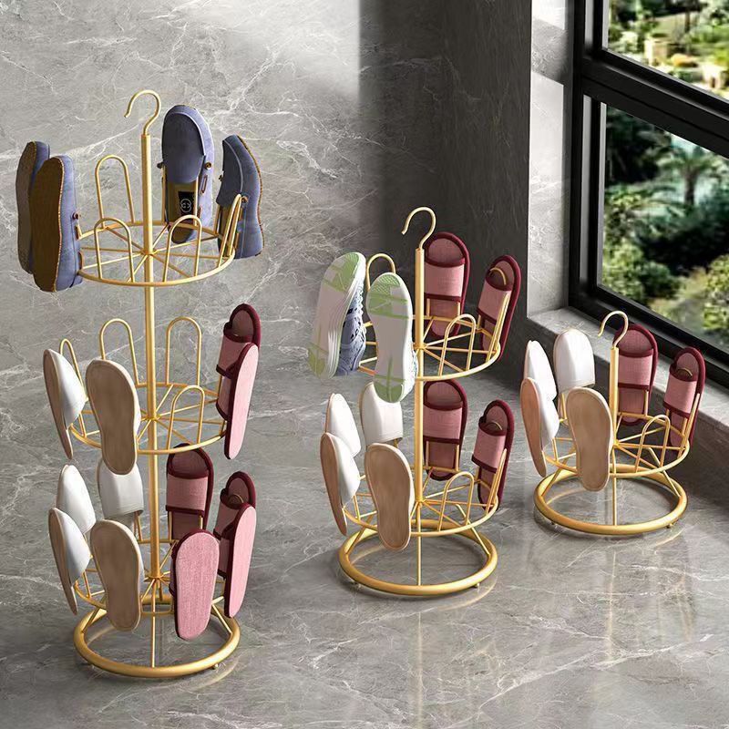 Shoe drying shoe rotating shoe rack thickened shoe drying rack drying shoe rack multi-layer simple slipper rack shoe rack