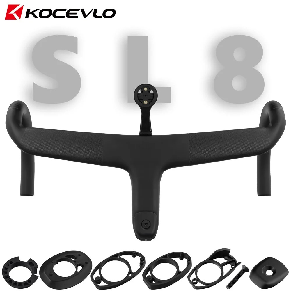 KOCEVLO full carbon fiber bicycle road interior alignment handlebar is suitable for SL7/SL8 integrated curved handlebar