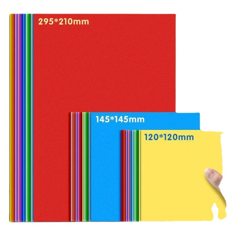 A4 Square Origami Colorfuled Paper Special Paper Thousand Paper Crane Paper Kidsren's Colorfuled Paper Paper-Cut Handmade Paper Manufacturer Wholesale
