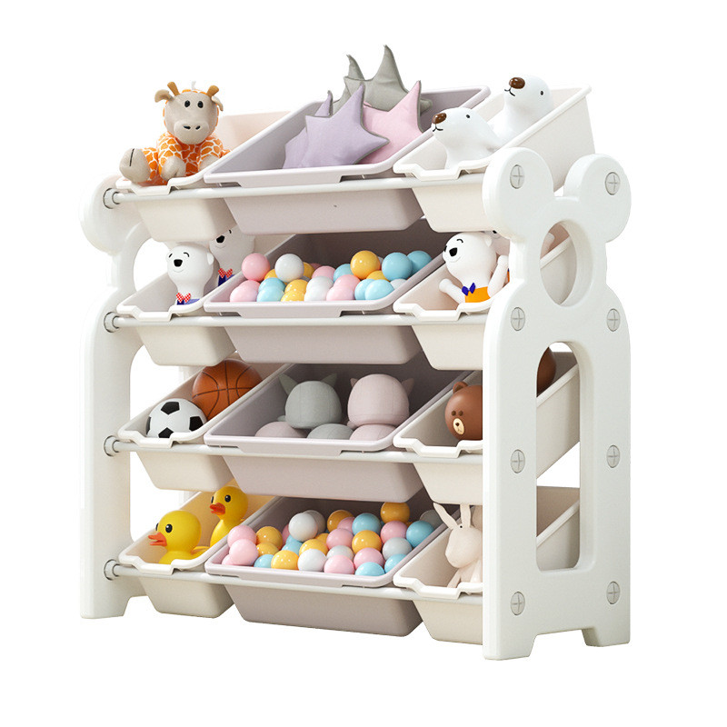 Picture of Children's toy storage rack baby multi-layer classification bookshelf storage rack storage box storage cabinet large capacity household