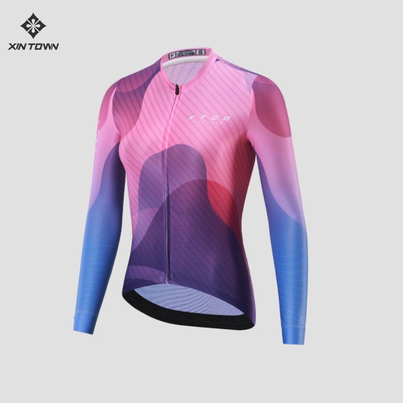 Xintown Qianying Long Top Cycling Clothing Women's Moisture-Wicking Road Bike Bicycle Spring Autumn Summer Women's Clothing