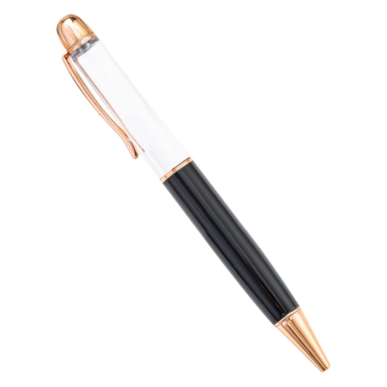 Cross-Border hand-made diy hollow rod ballpoint pen printing metal pen Japan and South Korea wholesale advertising pen crystal pen manufacturers wholesale