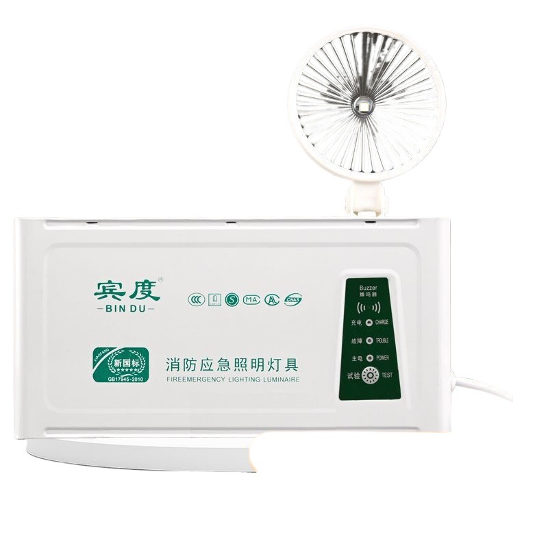 Picture of New national standard fire emergency light led outlet evacuation indicator sign 2-in-1 high-brightness emergency lighting wholesale