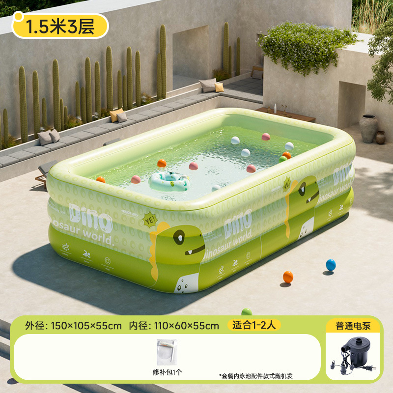 Picture of Inflatable Pool Swimming Pool Children's Inflatable Pool Home Outdoor Large Family Pool Thickened Baby Paddling Pool