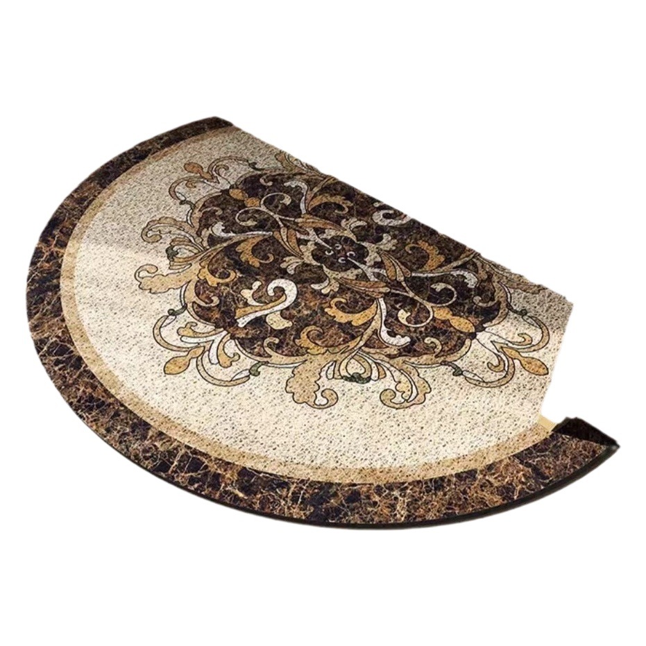 Spring Festival Carpet Spring Festival Necessary Chinese Red Home Mat PVC Silk Ring Dust Removal Non-Slip Scrubbing Door Mat Home