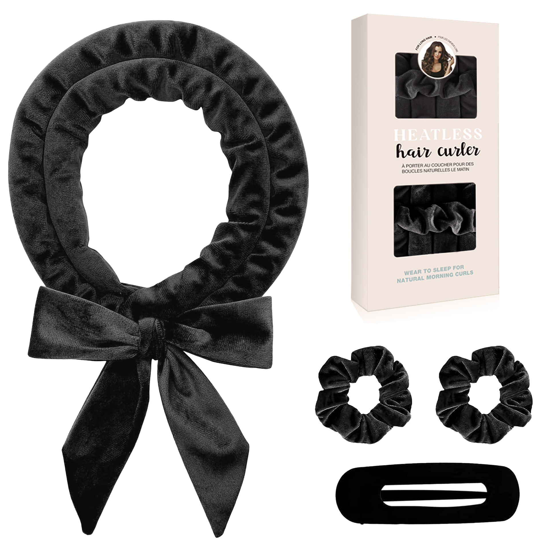 Picture of Cross-border New Style Hair-free Sleep Bow Lazy High-end Soft Hair Coiler Silk Loam Ribbon Curling Stick