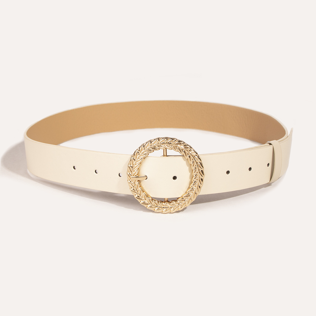 Picture of All-match European and American Cross-border Belt Women's Foreign Trade Leaf Buckle Belt Amazon Hot-selling Belt Oval Pin Buckle Belt Buckle