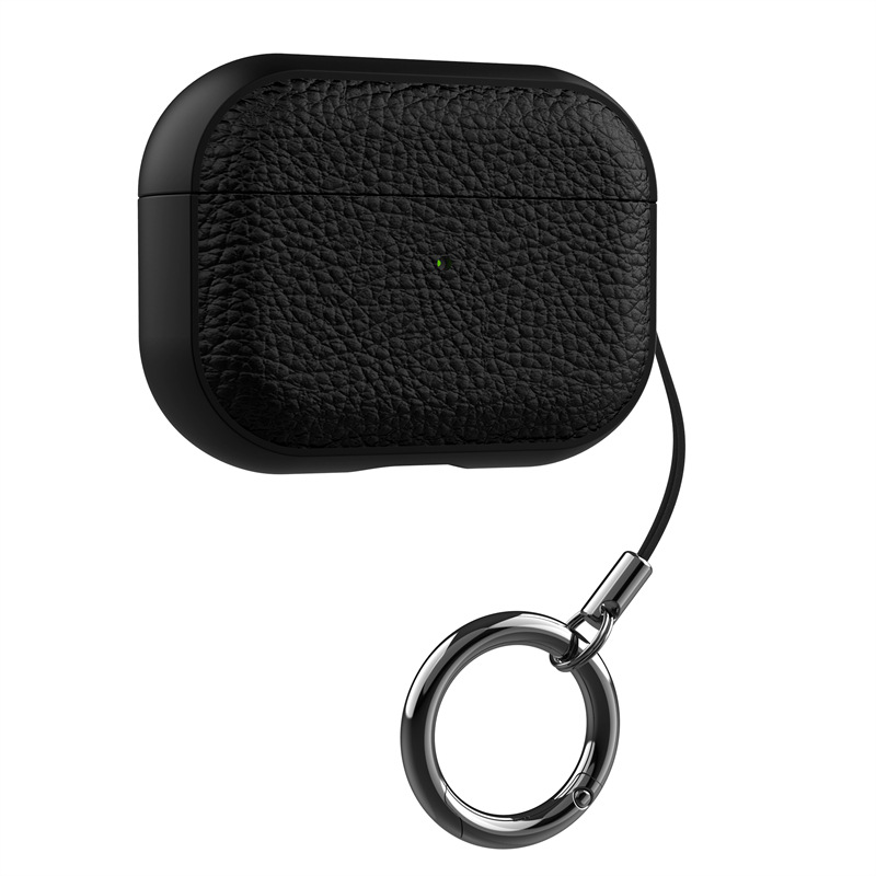 Picture of Suitable for Airpodspro3 Protective Cover Apple Pro2 Second Generation Leather Bluetooth Soft Shell Airpods4 Headphone Shell
