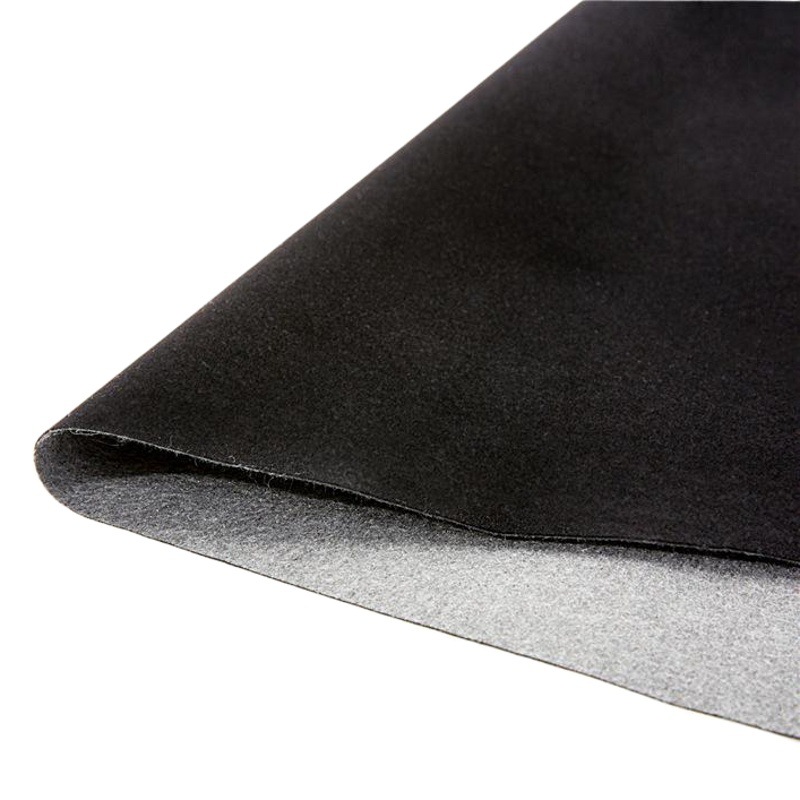in stock spunlace bottom black short wool flocking cloth adhesive flannel renewable flocking cloth jewelry gift box self-adhesive flannel