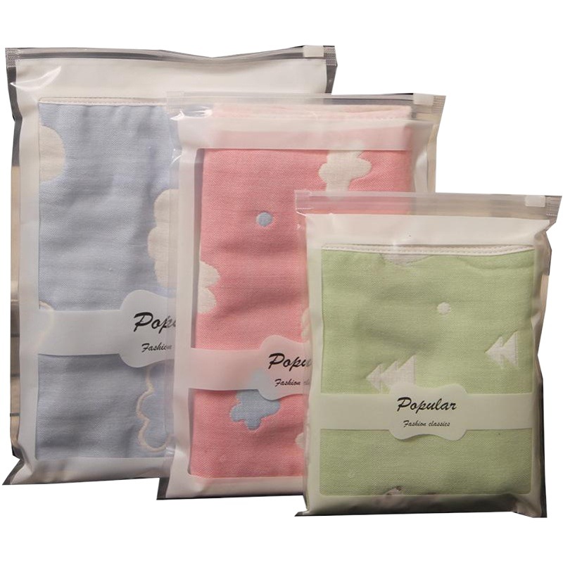 PE underwear packaging bag swimsuit bag children's underwear zipper bag socks towel leggings transparent bag wholesale