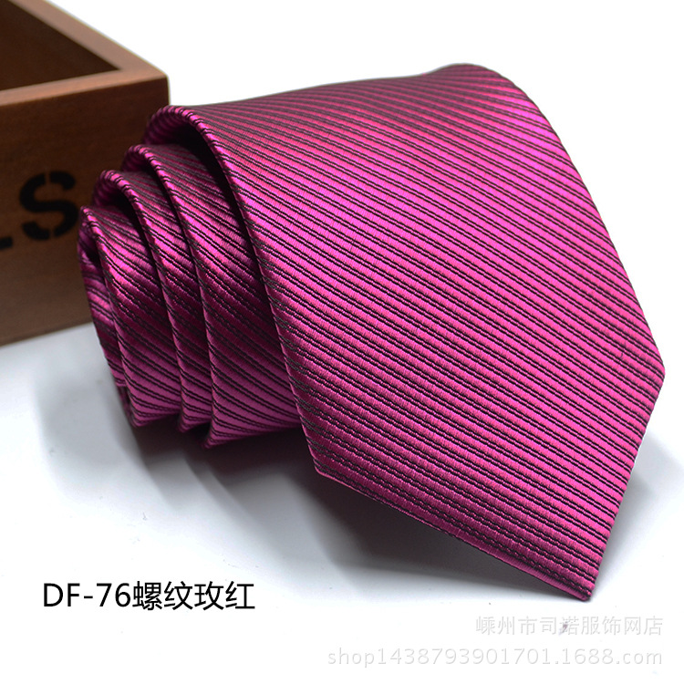Picture of Tie business formal men's tie polyester yarn Arrow 8cm business tie