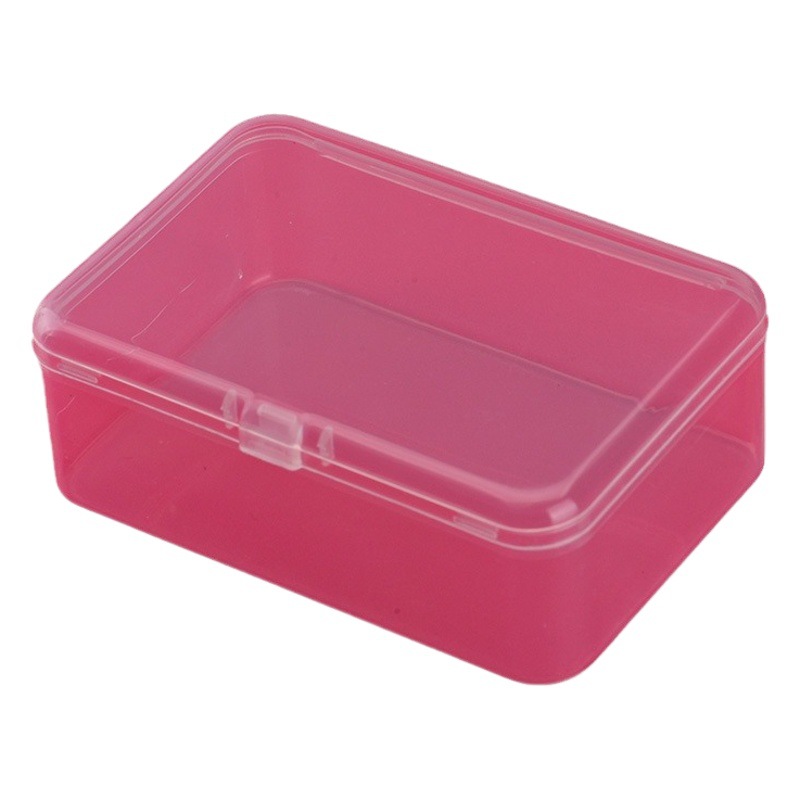 Transparent rectangular box bank card storage box rectangular accessories packaging box PP material plastic box