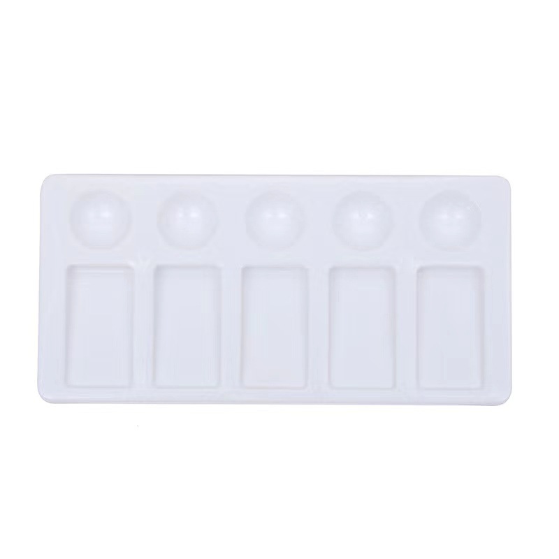 Picture of Basic Transparent Kidsren's Watercolor Supplies Pp Palette Student Painting Art Hand-Painted Plastic Paint Palette Palette