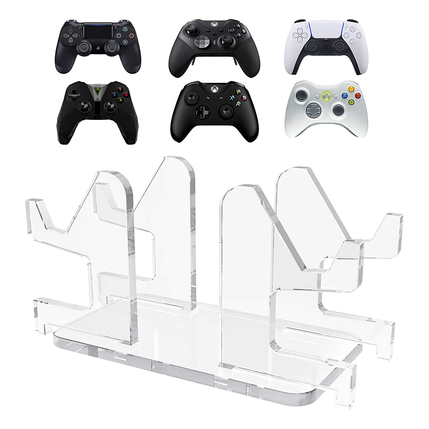 New acrylic transparent game console handle stand 4 to 1 manual splicing game stand