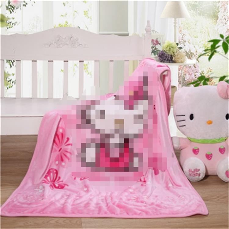 Picture of Children's Blanket Kindergarten Spring and Autumn Baby Coral Fleece Blanket Spring and Summer Single Layer Thin Blanket Office Nap