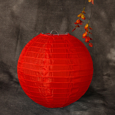 Picture of Outdoor Waterproof Colorful Silk Lanterns Rainproof and Sunproof Mid-Autumn Festival Decorative Lanterns Folding Sun Protection Lanterns Wholesale