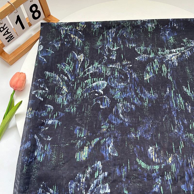 New Chinese Ethnic Style Gorgeous Tencel Brocade Fabric Summer Skirt Han Dynasty Cheongsam Handmade Clothing Designer Fabric