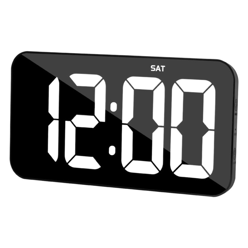 Modern minimalist LED electronic alarm clock student dedicated large screen digital clock home living room fashion wall clock wholesale