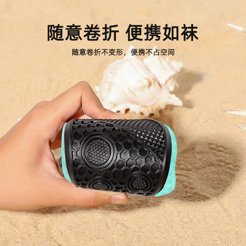 Picture of Adult Beach Snorkeling Shoes Diving Shoes for Women Couple Wading Swimming Shoes Red Tracing Creek Foot Soft-soled Skin-sticking Shoes for Men