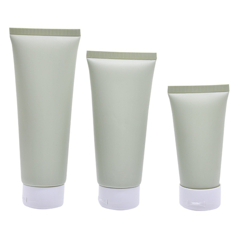 New hose Green cosmetic tube flip plush cleanser oil control cleanser hose package