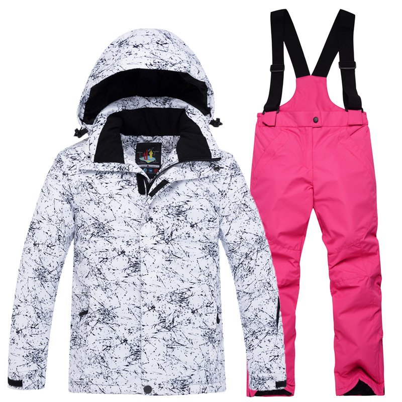 Picture of New Children's Ski Suit suit Boys' and Girls' Outdoor Thickened Warm Ski Two-Piece Set