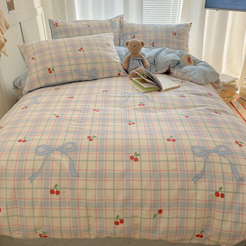 Picture of Wholesale ins cotton four-piece student dormitory three-piece set bed hat autumn and winter group purchase gift generation manufacturers