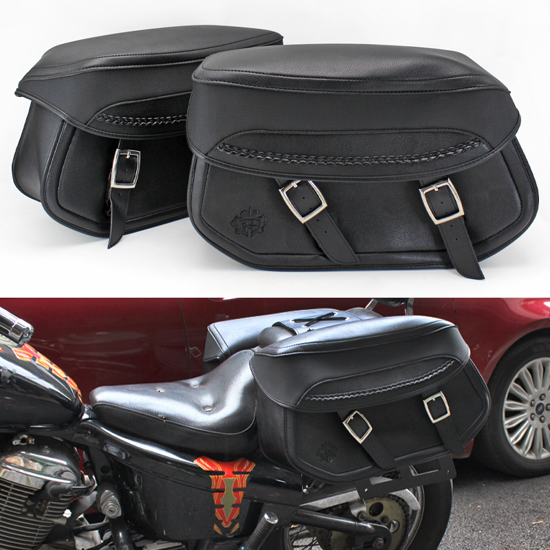 Retro Motorcycle Accessories Saddle Bag Prince Harley Side Bag Side Box Knight Bag Side Bag Car Rear Large Hanging Bag