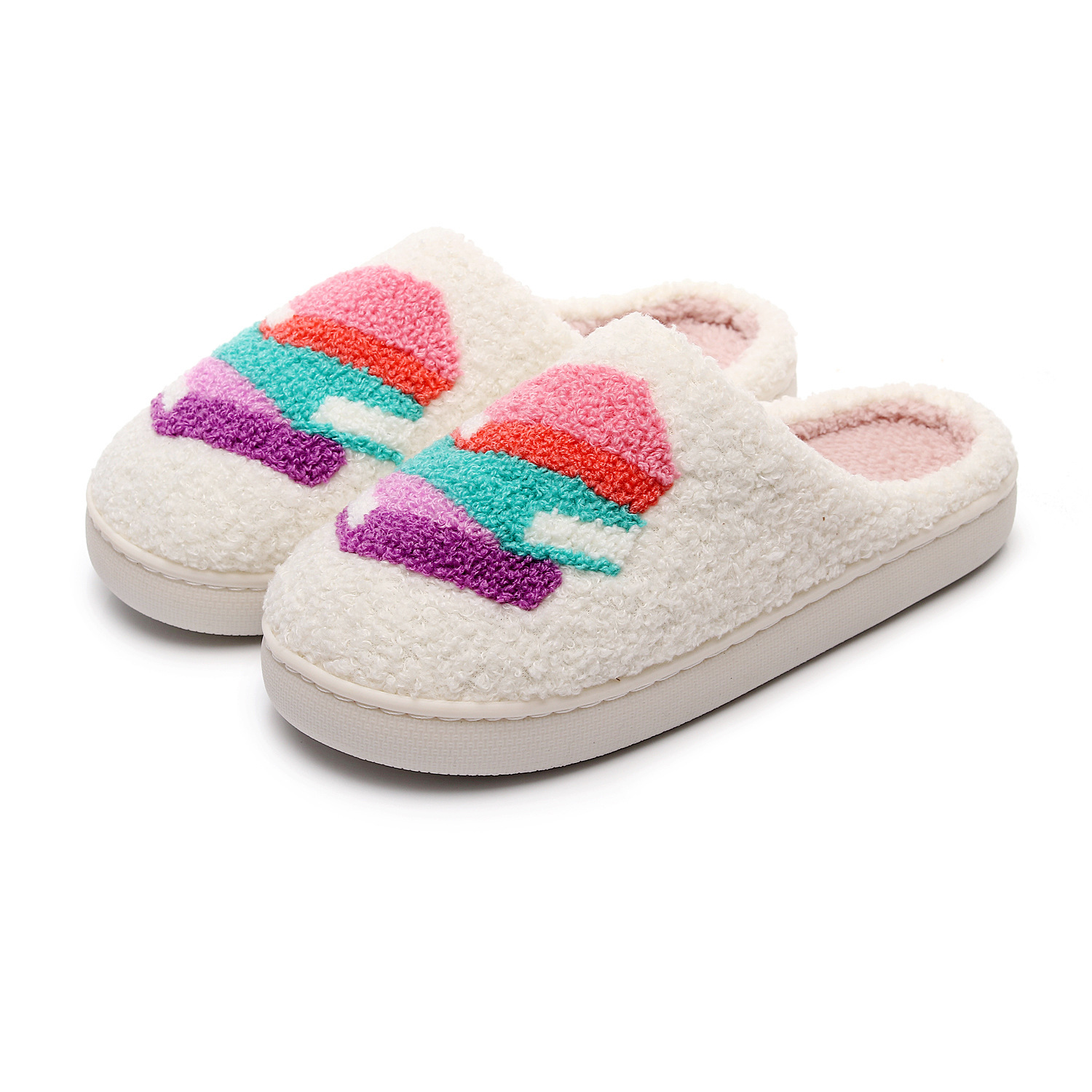 Cotton Slippers Women's Autumn and Winter 2025 New Indoor Home Non-slip Household Lovers Wool Slippers for Reading Lovers