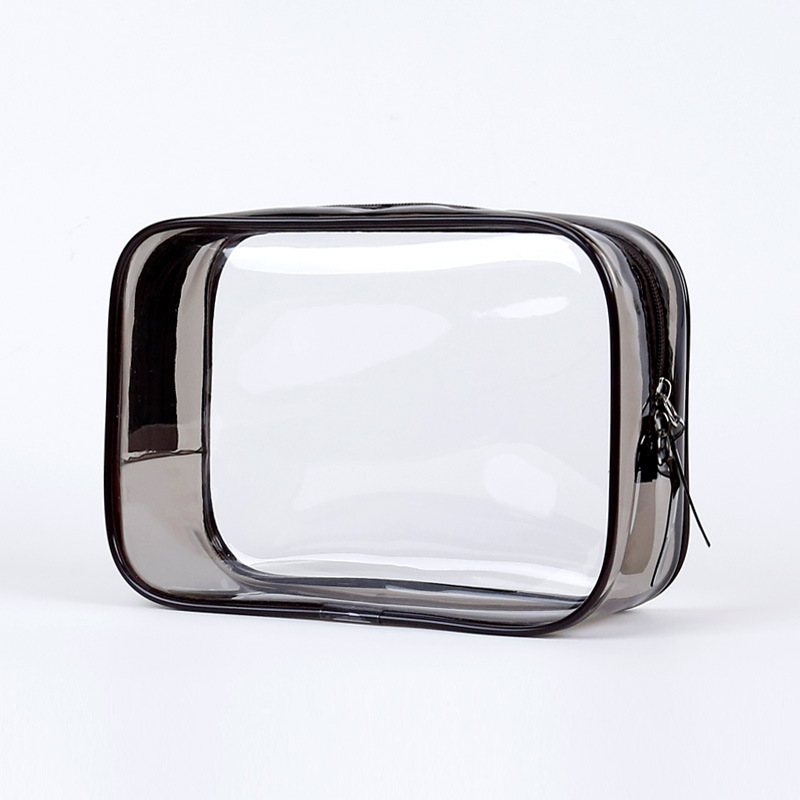 Picture of Pvc Cosmetic Bag Transparent Waterproof Large Capacity Cosmetics Travel Cosmetics Bag Ready-Made Plastic Zipper Toiletry Bag
