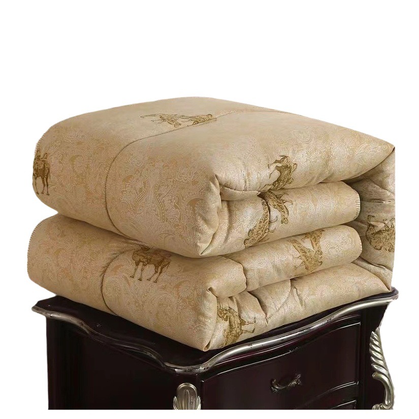 Camel Hair Quilt, Camel Hair Quilt, Thickeneded and Warm Winter Quilt, Single and Double Spring & Fall Quilt, Sales Gift Quilt, Gift Box