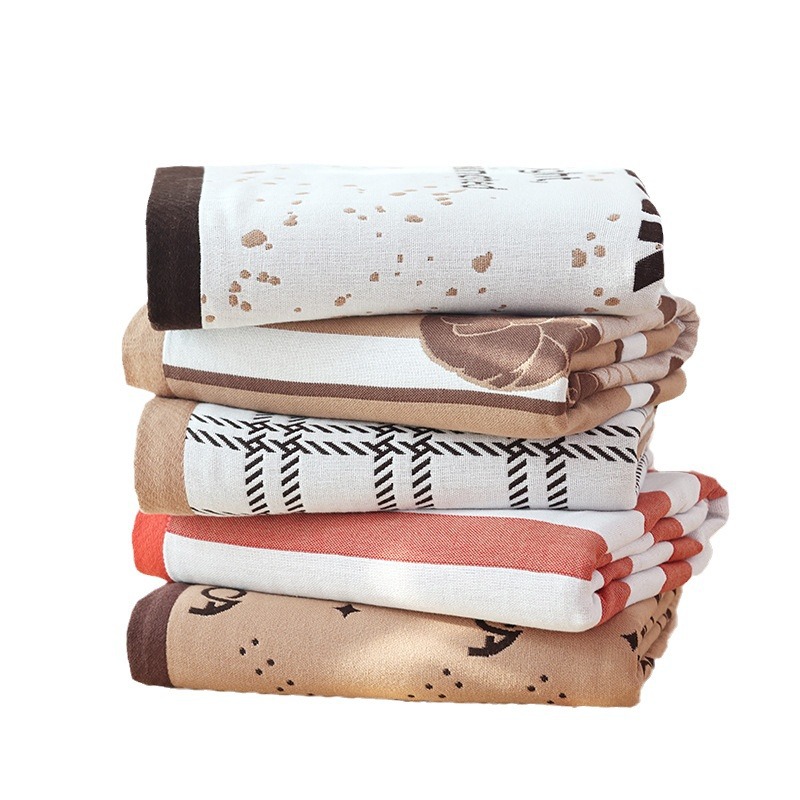 Picture of 2024 New 80X160cm Bath Towel Pure Cotton Gauze Unisex Household Absorbent Adult Cotton Large Bath Wrap Towel