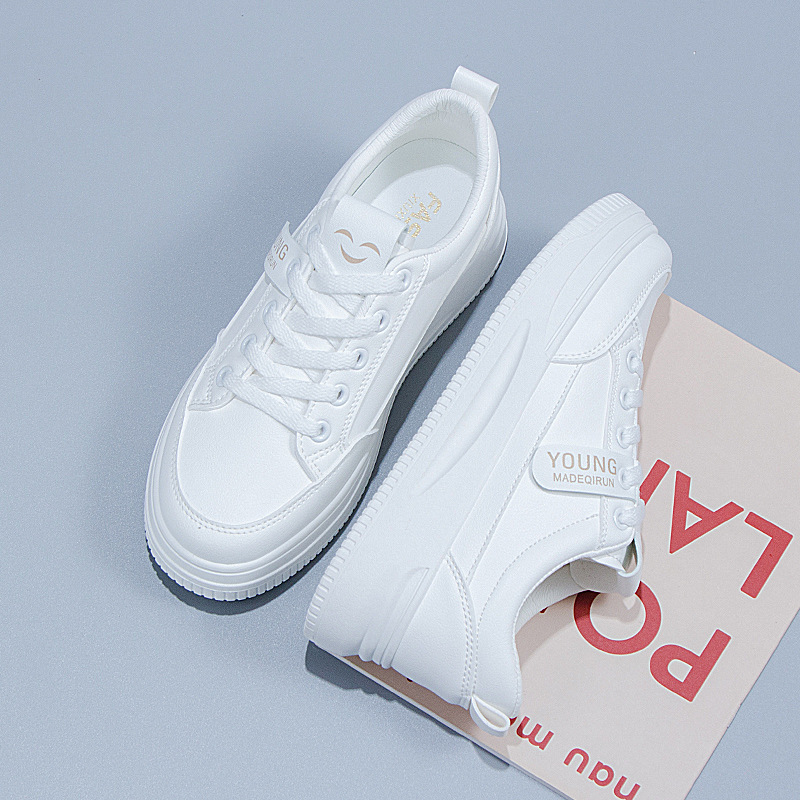 Picture of White Shoes Women's 2025 Summer New Breathable Mesh Thin Women's Shoes All-match Student Flat Sports Casual Mesh Shoes