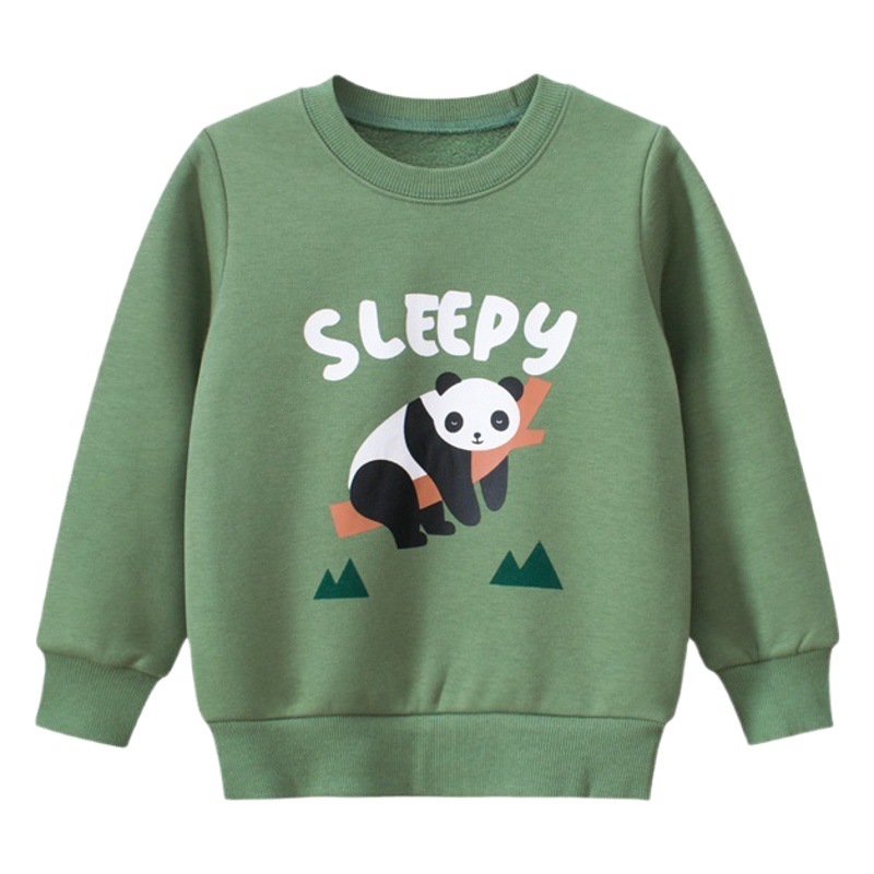 Children's clothing fleece-lined sweater new boys' autumn and winter Korean style baby clothes polar fleece top one-piece delivery