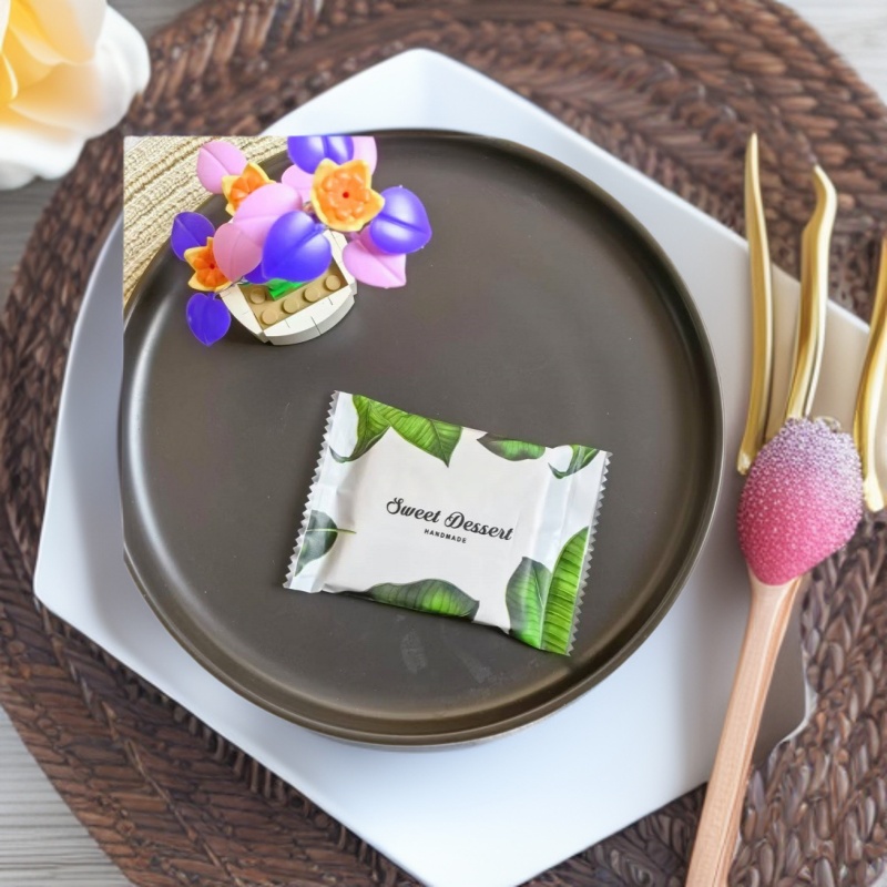 Internet Celebrous Shake Tone Transparent Artemisia Grass Tuan Qingming Fruit Packaging Bag Handmade Glutinous Rice Boat Mung Bean Cake Sorbet Packaging Bag