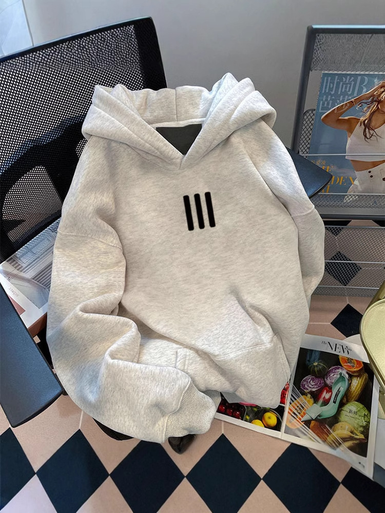 American blockbuster 500G autumn and winter hooded vests women's oversize national tide fleece-lined padded lazy wind loose coat