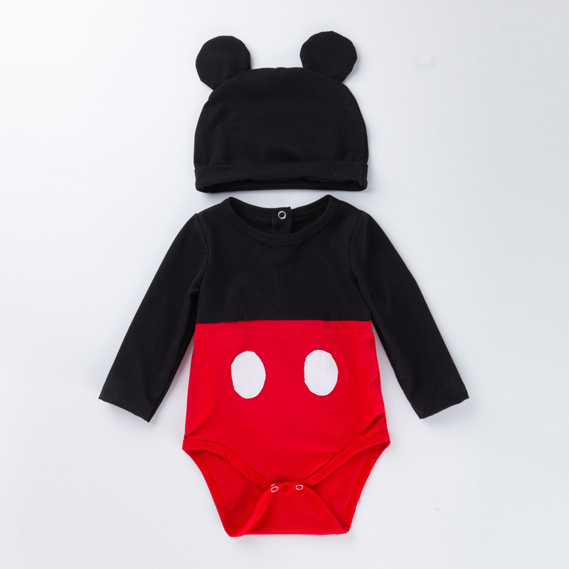 Picture of Baby Spring & Fall Long-Sleeved Harem Newborn Clothes Hat Set Male and Female Baby Fart Clothes Factory Direct Sale