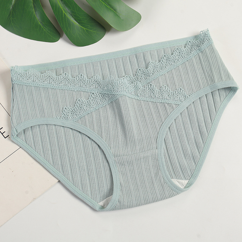 Picture of Pregnancy Want Things Threaded Low Waist Maternity Underwear Pure Cotton Early Pregnancy and Second Pregnancy Belly Support Pants Breathable Prenatal and Postpartum Pants
