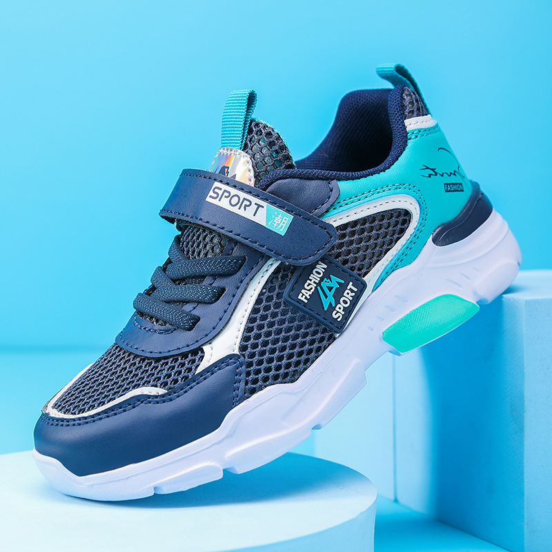 Picture of Sneakers Sports Walking Shoes Boys Zhongda 2024 Net Leather Shoes Casual Shoes Casual Children's Shoes Boys Running New