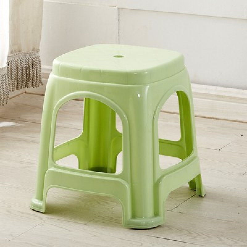 Picture of Plastic stool home thickened living room dining table Deng Zishuo material square bench chair simple cooked rubber small stool high stool