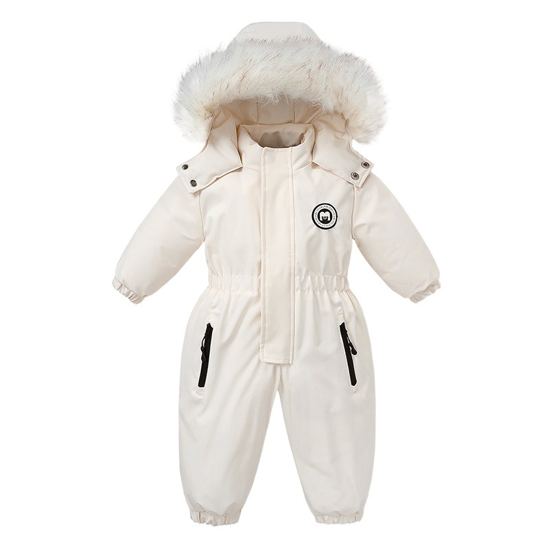 Picture of Cross-border baby jumpsuit baby clothes autumn and winter skiing European and American children's clothes out of cotton-padded jacket thick warm